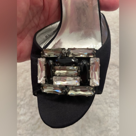 Stuart Weitzman black heels with beautiful stones - Picture 2 of 8